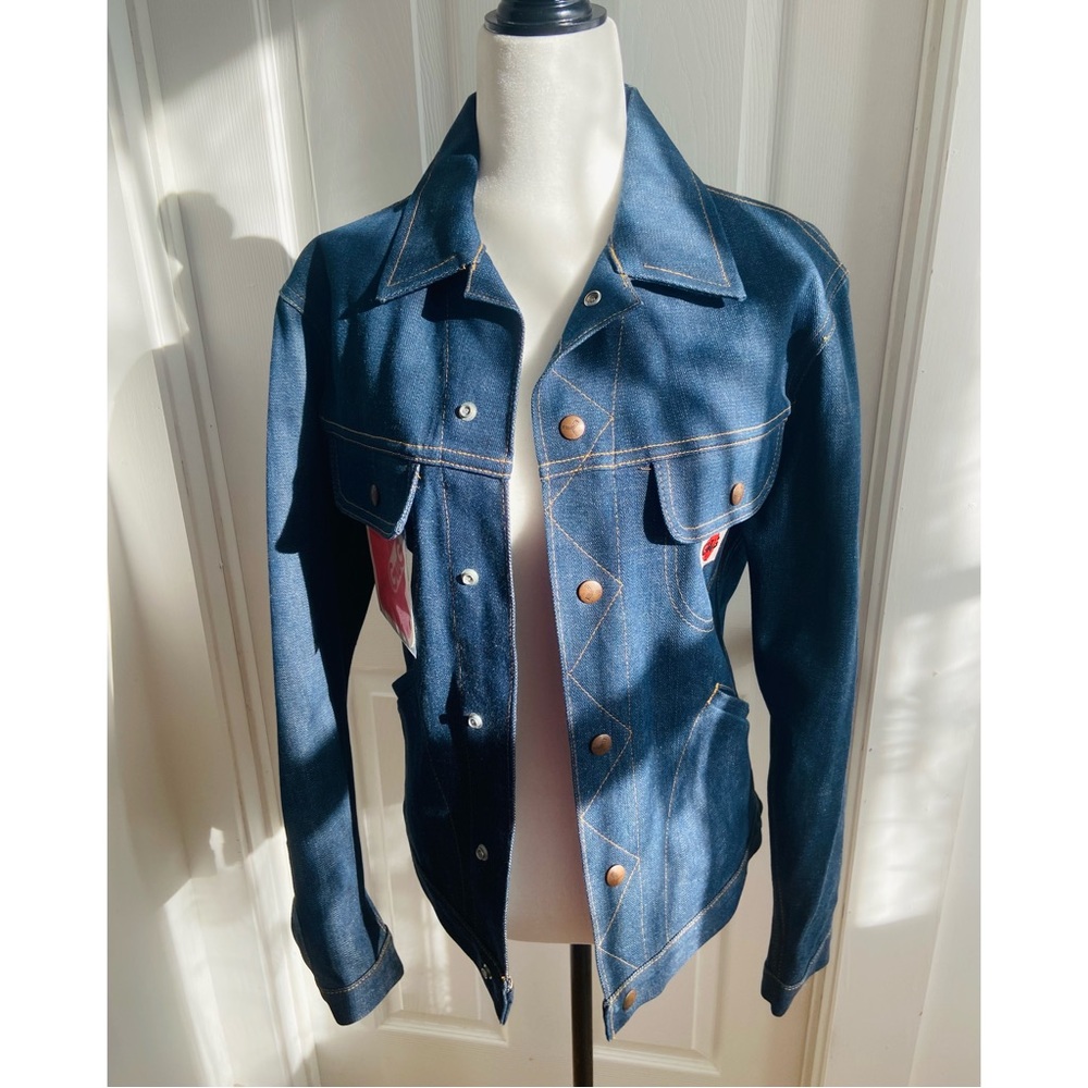 NWT DEADSTOCK 70s GWG 100% Cotton Denim Front Snap Jacket
